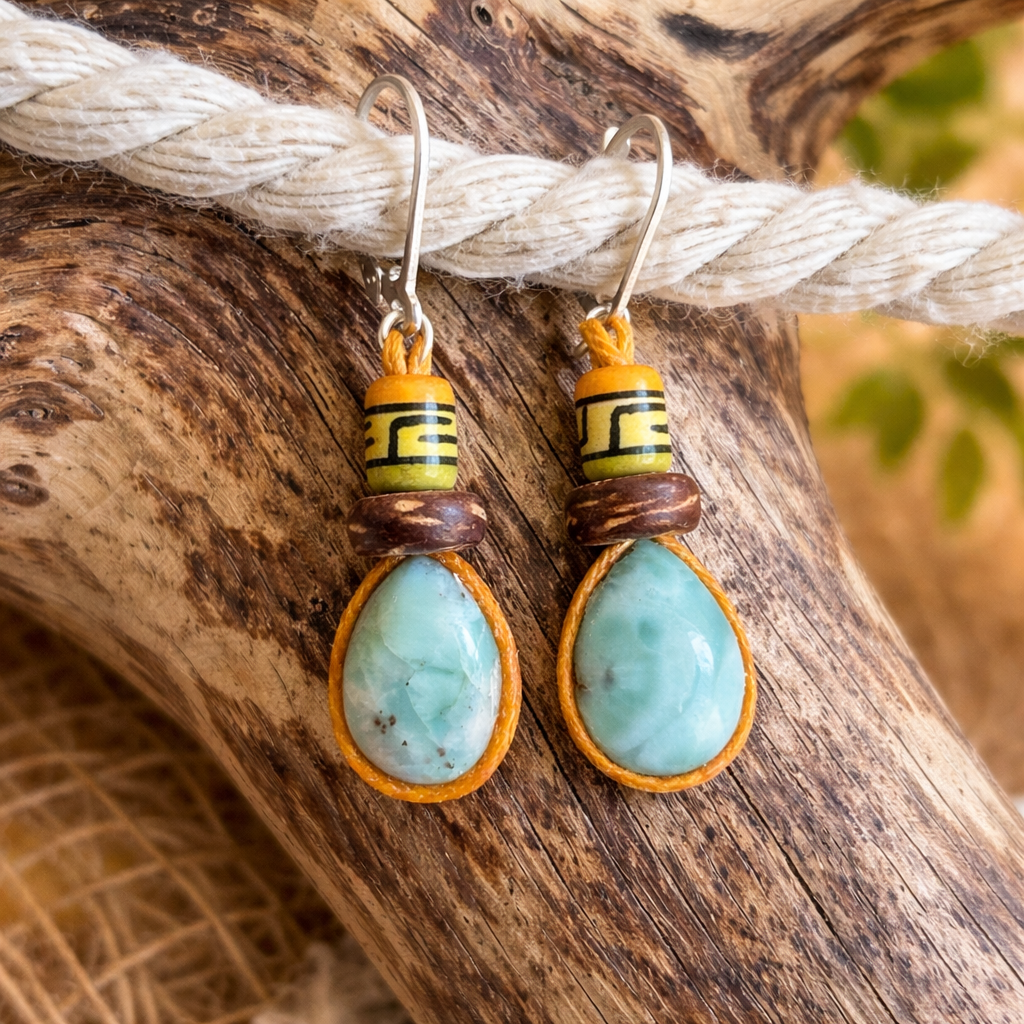 Larimar - Ohrringe 1
