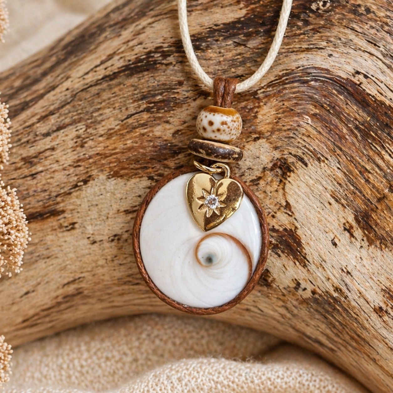PureNature - Schiebeknotenkette - ShivaAuge - Gold