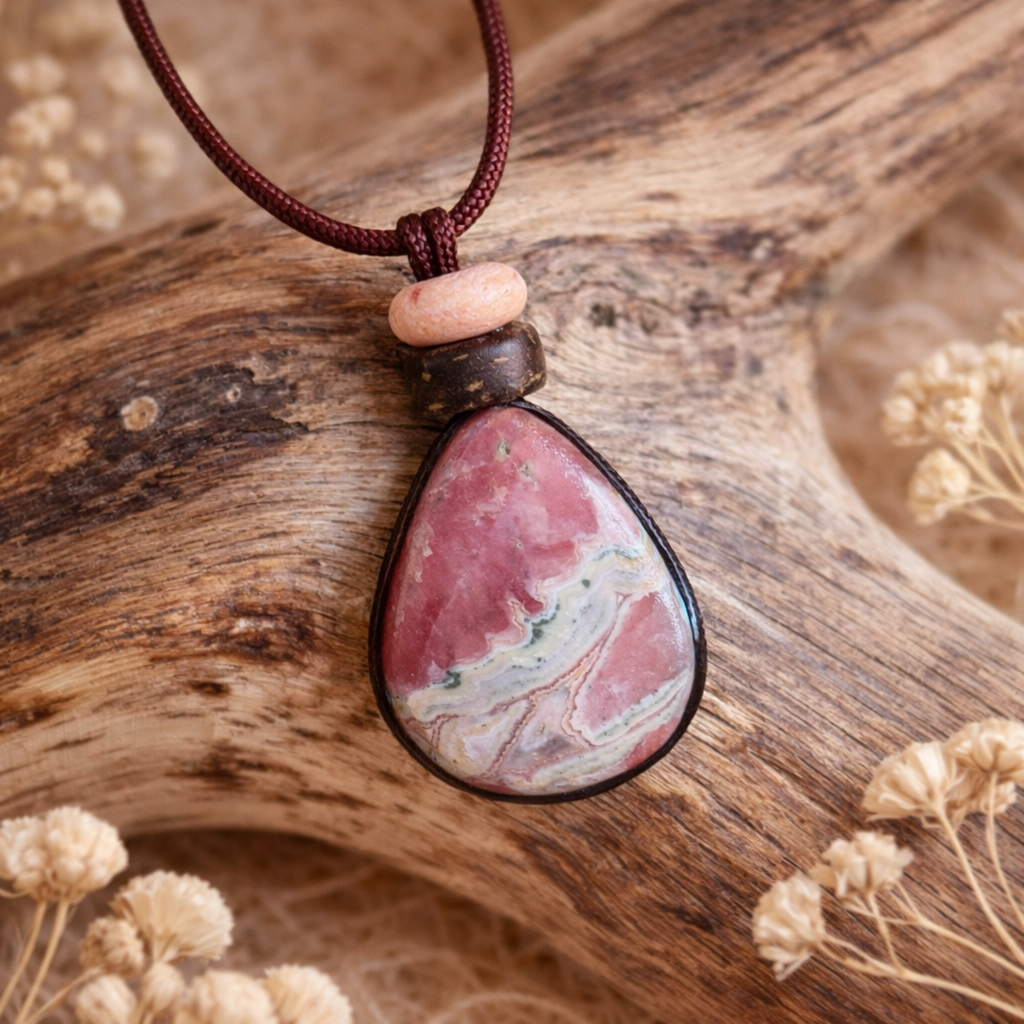 Rhodochrosite - Halskette